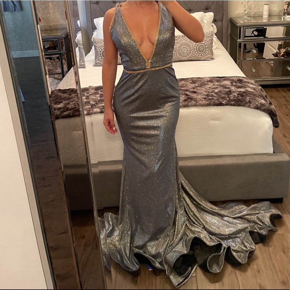 Mac Duggal Cut Out Dress